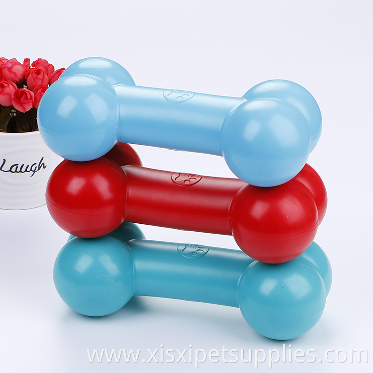 2018 Hot Sale TPE blowing Dog Bone Chew Squeaky Toy for Dogs